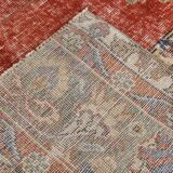 4x7 Red & Cream Vintage Area Rug 126x236Cm SK 17738