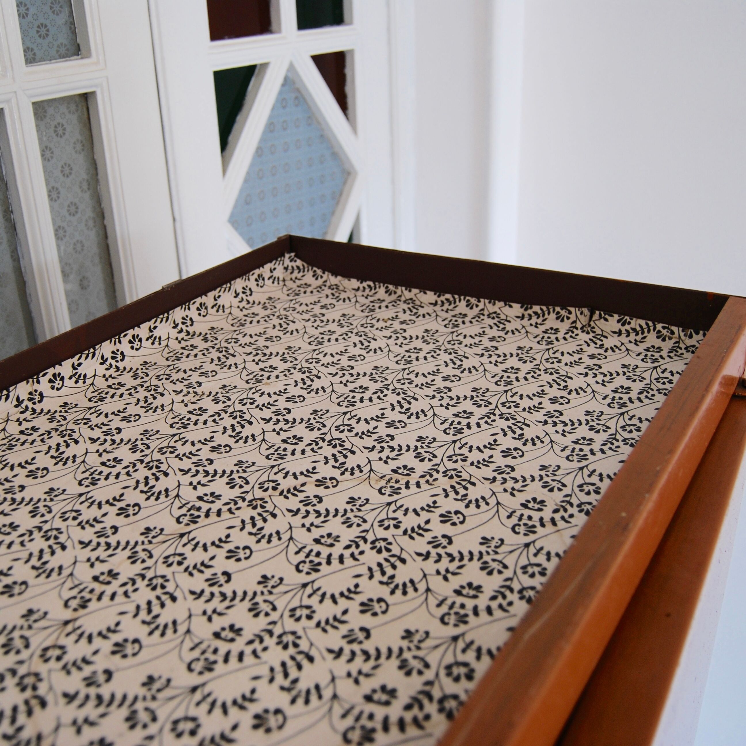 Old kitchen metal cabinet