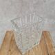Vintage glass vase with geometric design