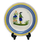 Petite Assiette ancienne en faïence Henriot Quimper Circa 1930
