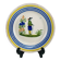Small antique plate in Henriot Quimper faience circa 1930.