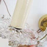 Wall lamps set made of crystal glass