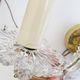 Wall lamps set made of crystal glass