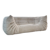 Beige Amrest Togo Sofa attributed to Michel Ducaroy for Ligne Roset, 1970s.