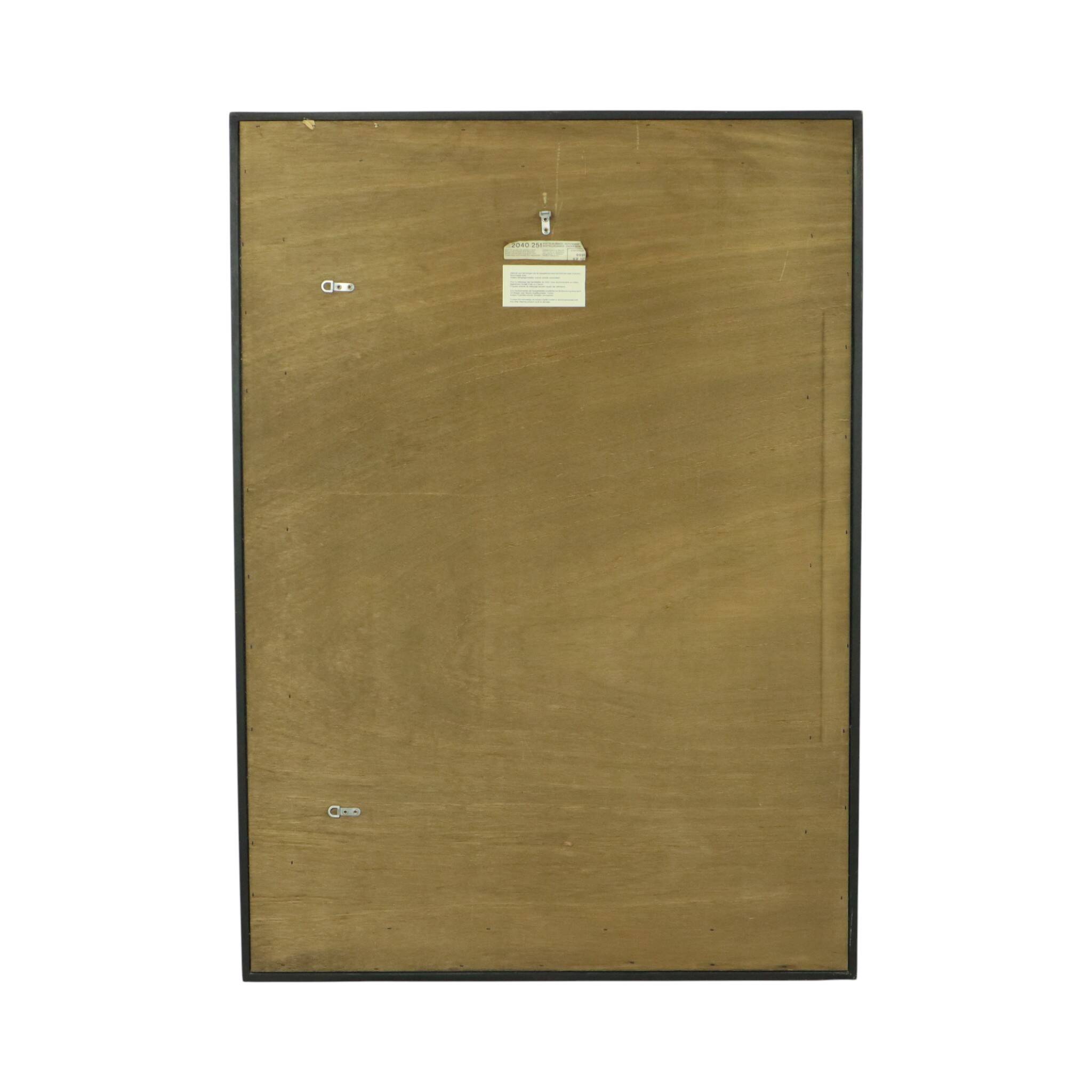 Vintage silver Deknudt mirror in Hollywood Regency style, 107 cm