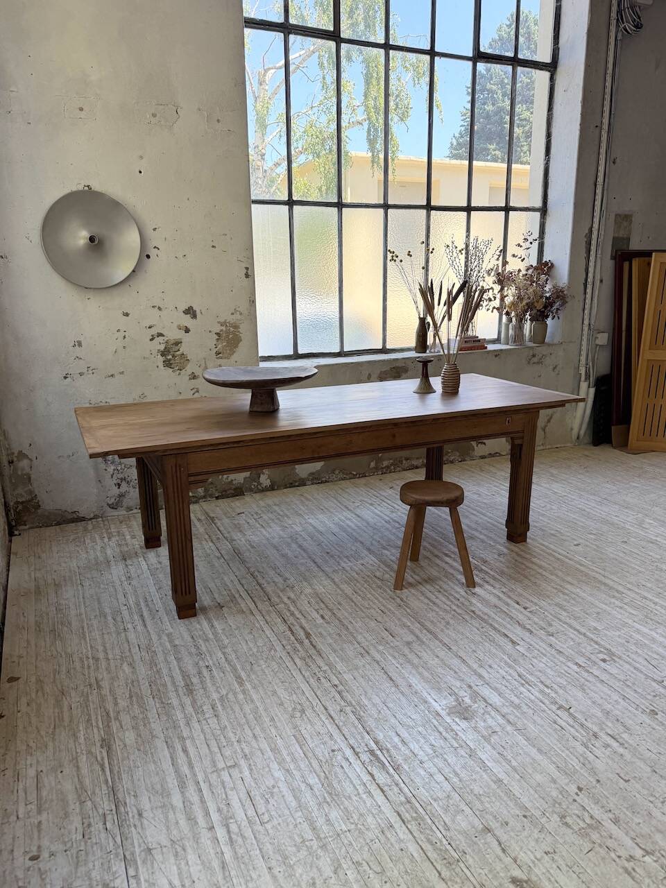 Country farmhouse table in solid beech and oak 2.5m XL