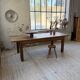 Country farmhouse table in solid beech and oak 2.5m XL