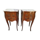 Pair of Louis XV bedside numbered