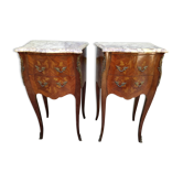 Paire de chevets Louis XV numérotés