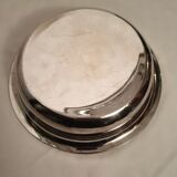 Salad bowl, ancient vegetable in silver metal