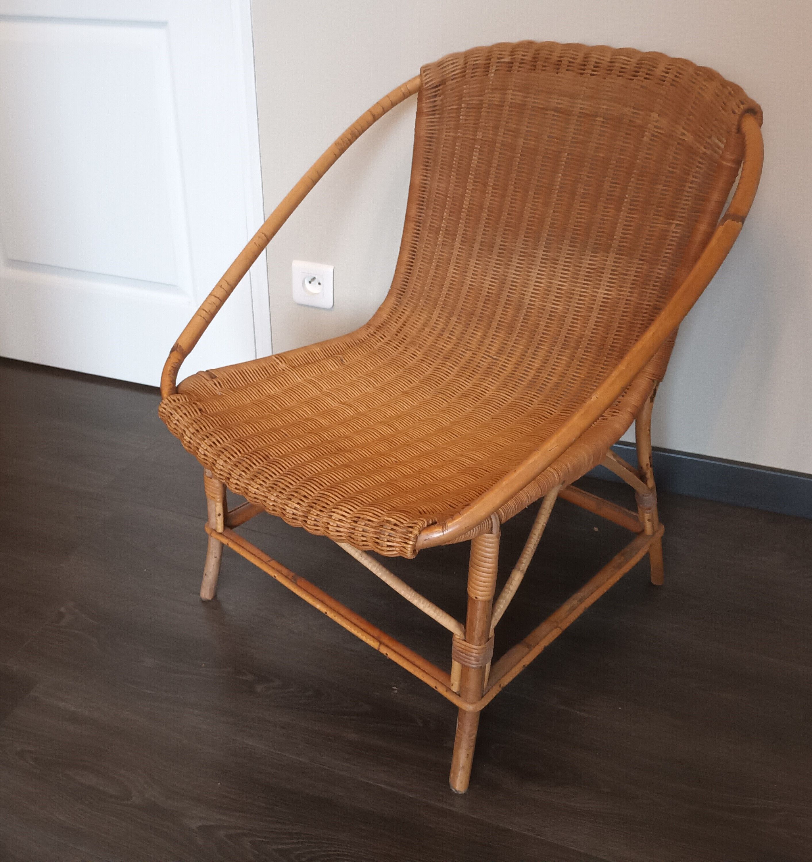 Rattan armchair
