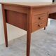 Danish Scandinavian desk in vintage teak 5 drawers, 1950s