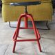 Tabouret d'atelier à vis vintage