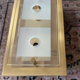 Applique laiton verre Grossmann années 80