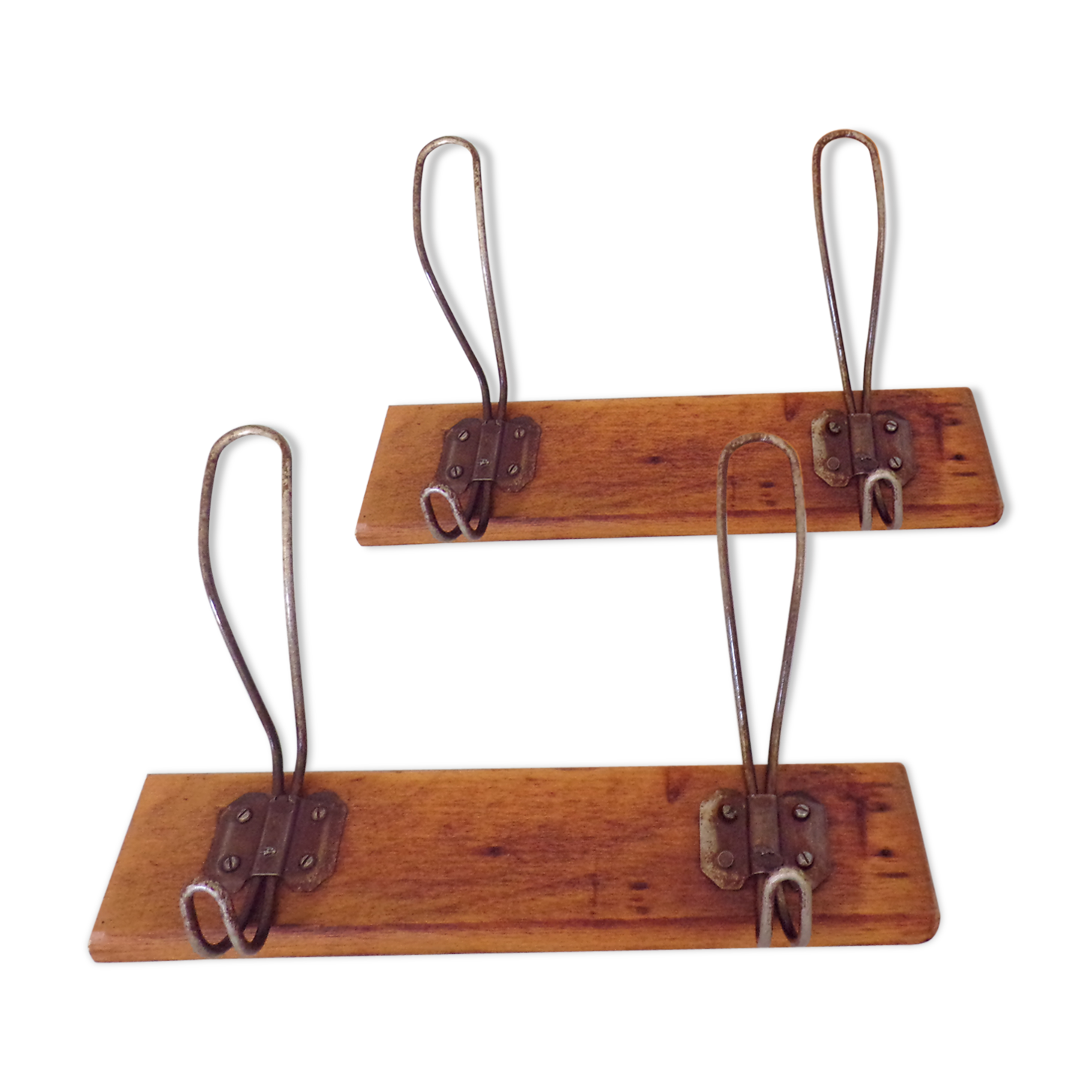 2 door old coats 4 hooks