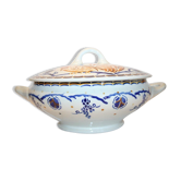 Soupière K & G Lunéville motif coq d'or
