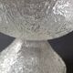 Vintage frosted crystal footed bowl