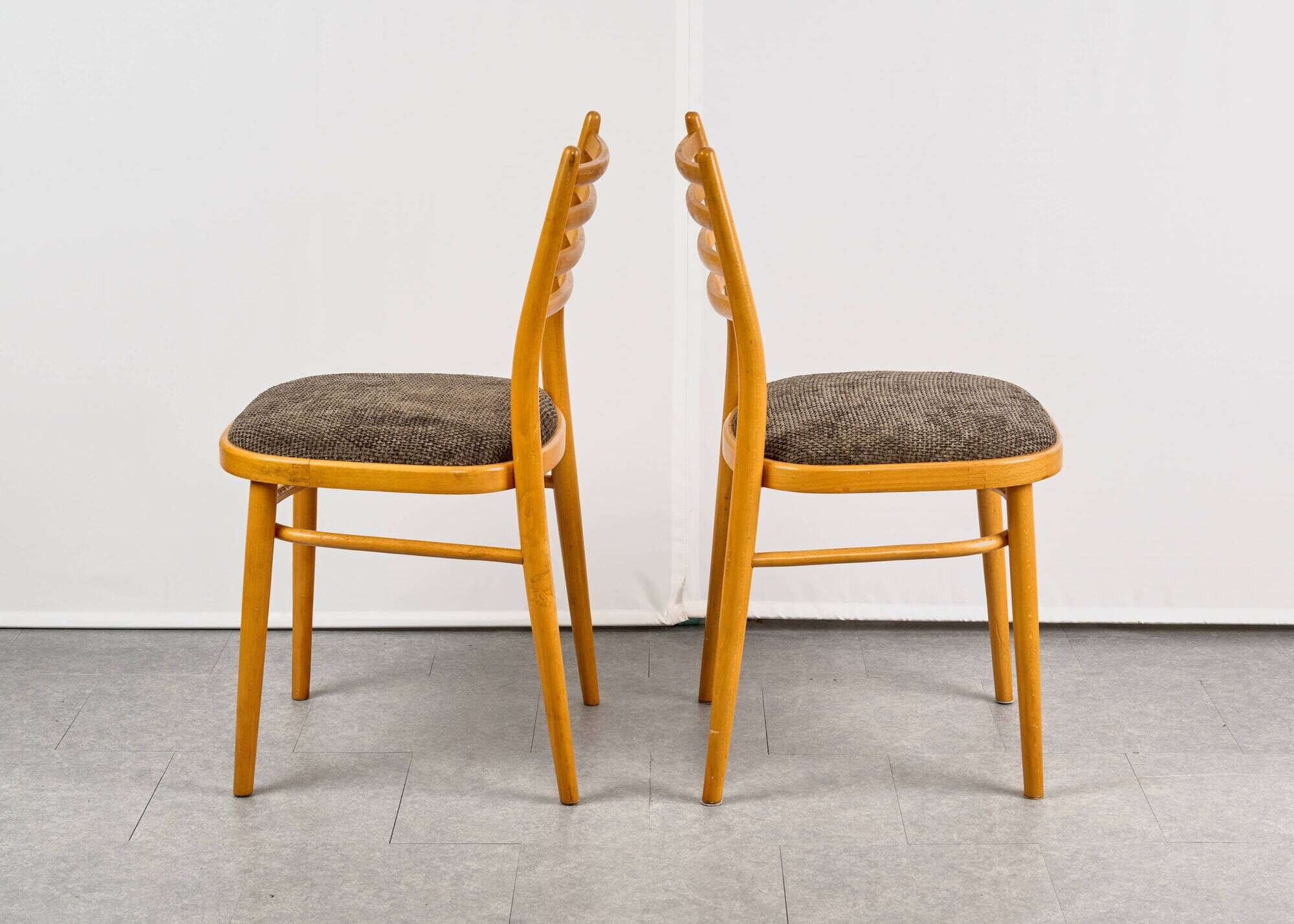 Set of 4 Dining Chairs, by TON, 1960s, Czechoslovakia