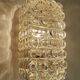 Applique vintage en verre à bulles