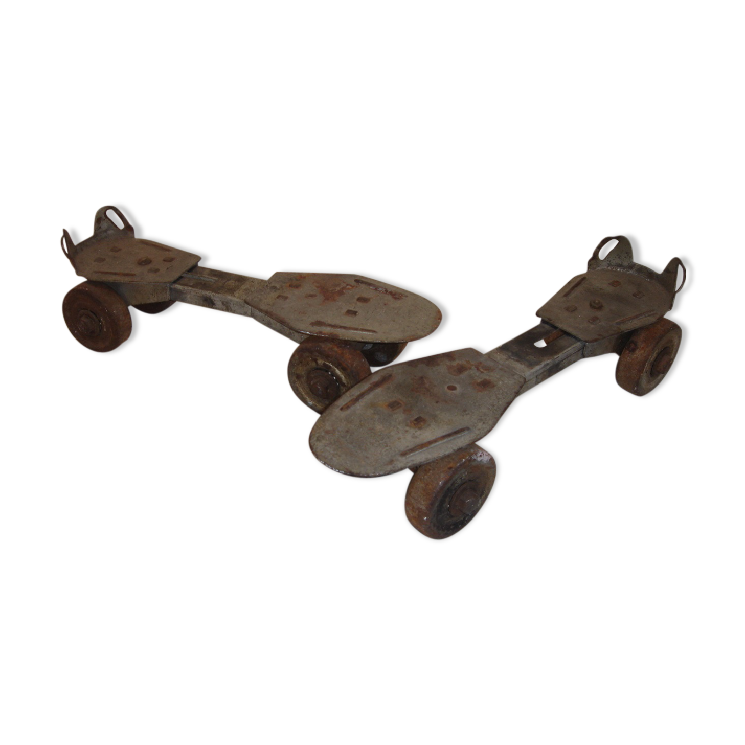 Patins à roulettes métal de 1960