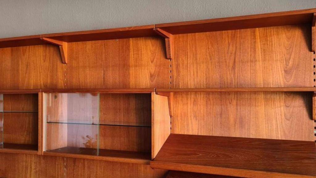 Vintage Teak Wall Unit Nils Jonsson for Troedes Bjärnum