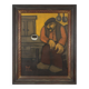 Expressionist painting by Robert Deman, Belgium 1940s