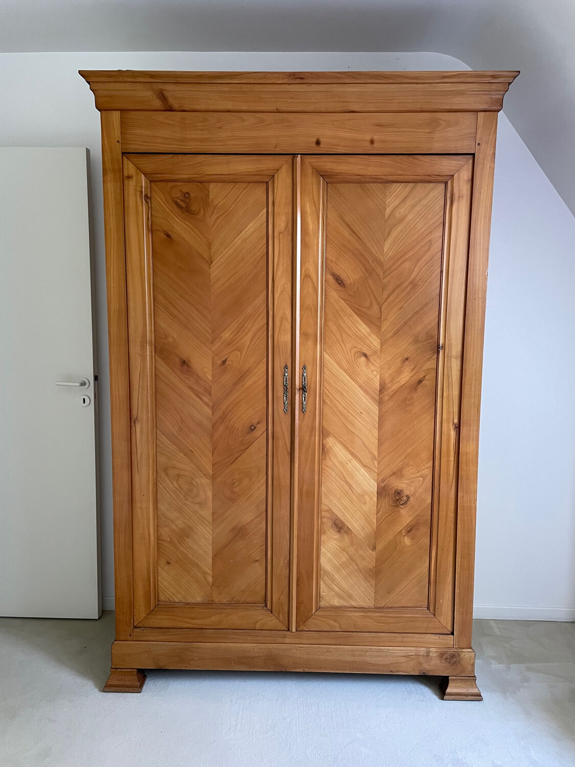 Old doweled wooden cabinet