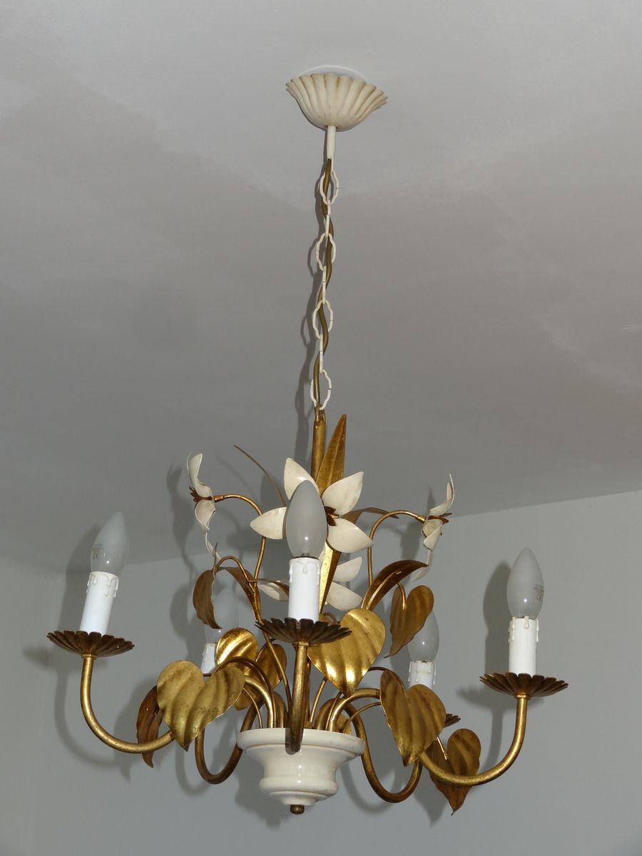 Lustre metal dore and 70's