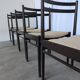 Ensemble de 6 chaises de salle à manger en bois de hêtre vintage / Style scandinave des années 50