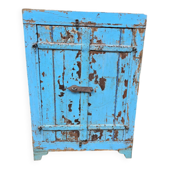Old bedside table - tribal cabinet in Burmese teak