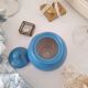 Ceramic pot / Blue sugar bowl