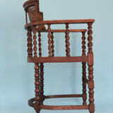 Edwardian barley twist corner chair with cane late 19th century