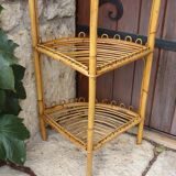 Rattan Corner Shelf by Franco Albini, 1960s