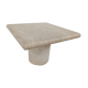 Angelo Mangiarotti Travertine side Table for Up&Up, Italy