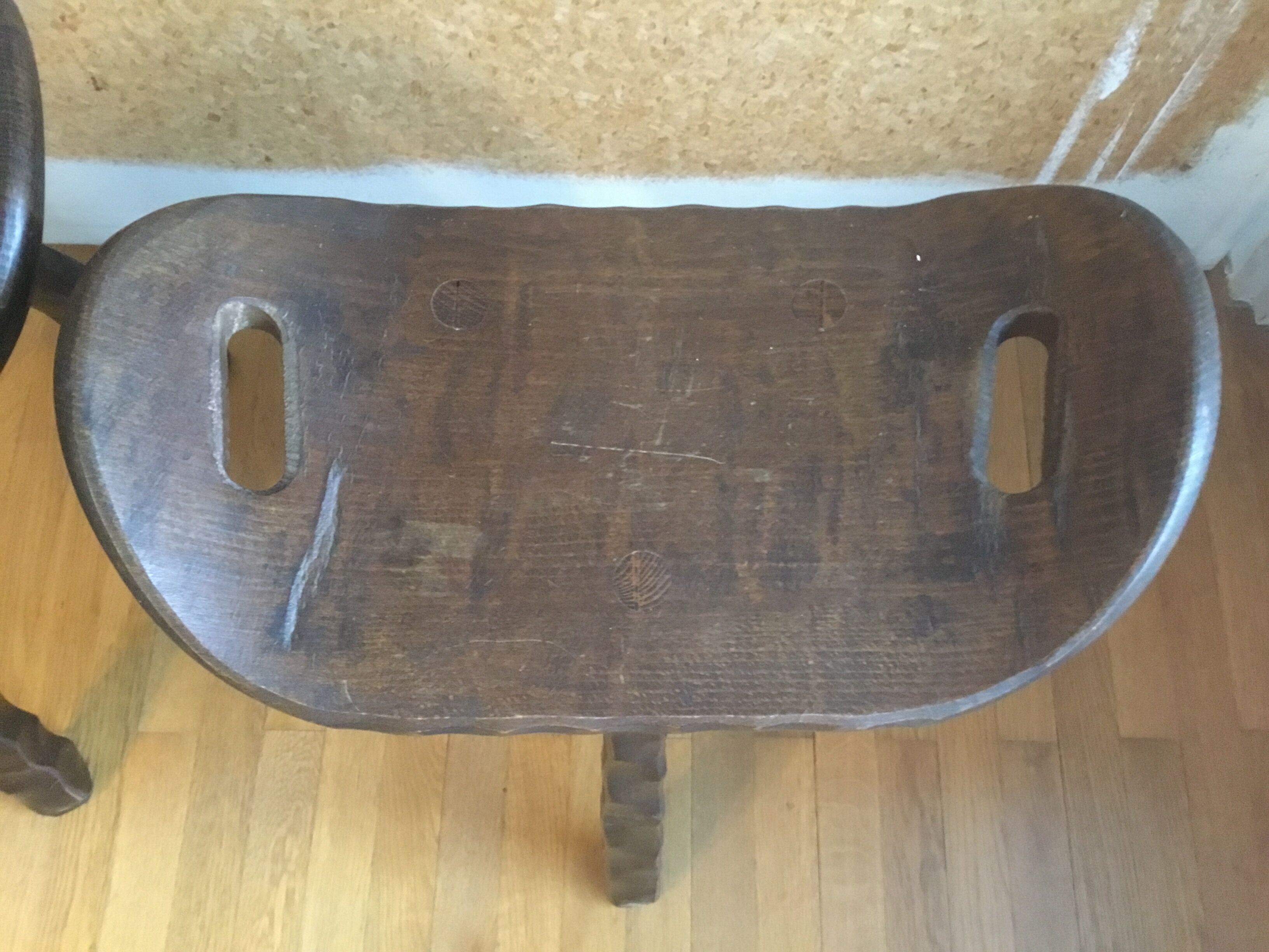 Pair of brutalist stools