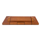 Solid teak box, edwood design, circa 1980, made in France