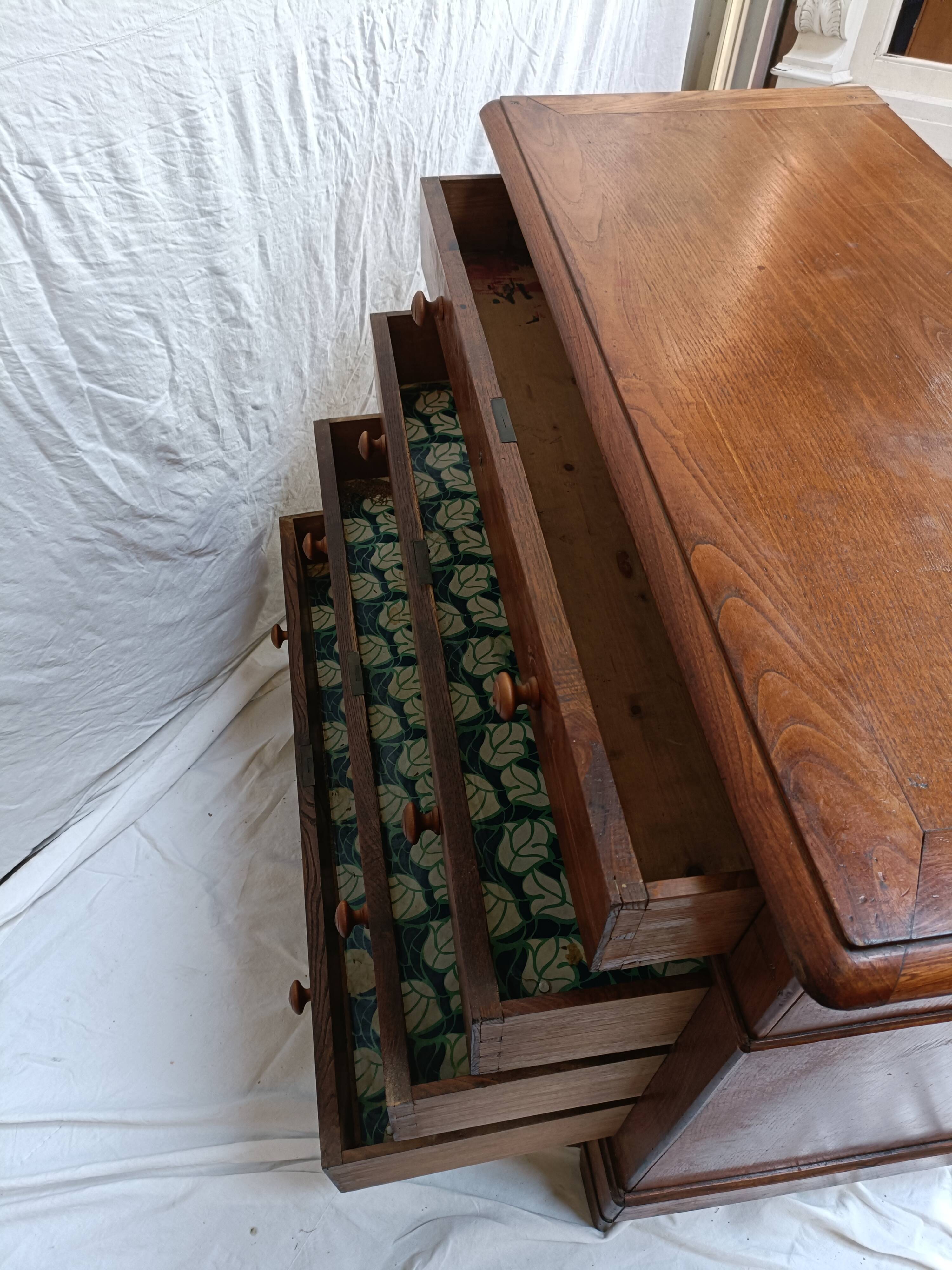 Commode en chêne 4 tiroirs