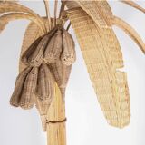 Rattan “banana tree” floor lamp