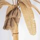 Lampadaire « bananier » en rotin
