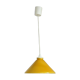 French Vintage Retro Ceiling Light With Round Mustard Yellow Glass Shade