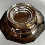 Art Deco Silver Metal Centerpiece - Octagonal Shape