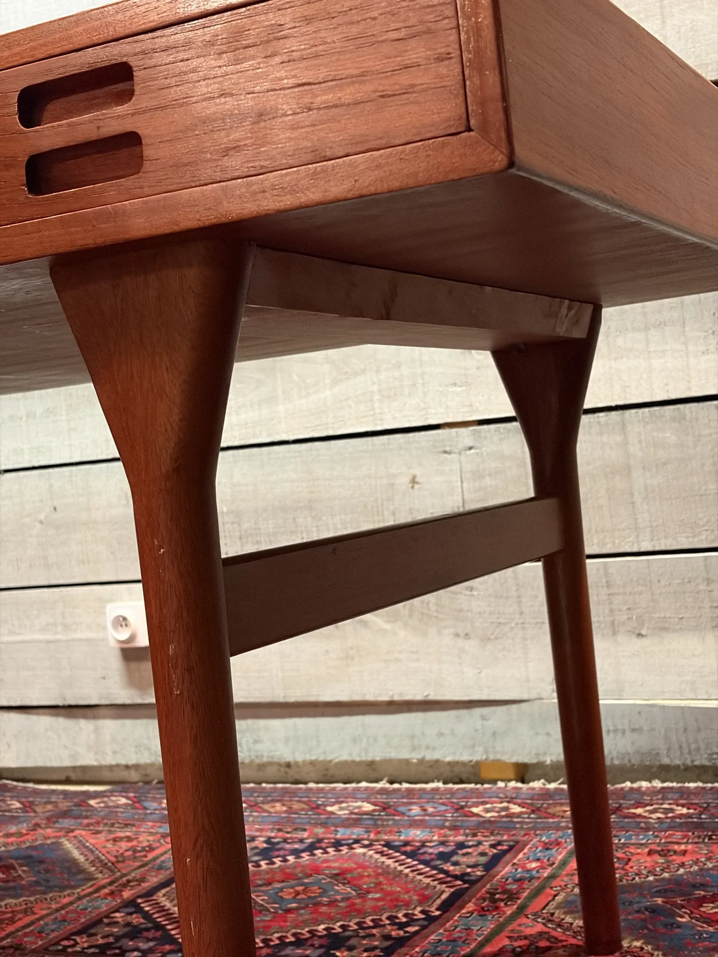 Teak desk design by Nanna Ditzel and Ed Soren Willadsen, 1955.