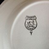Series of 7 vintage dessert plates
