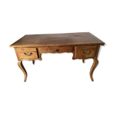 Louis XVI style flat desk in cherry wood