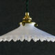 Antique suspension in white opaline comes with new brass socket