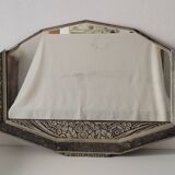 Silver art deco mirror