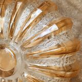 Ceiling lamp or sun wall lamp in iridescent glass