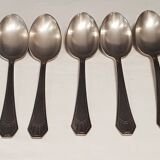 23-piece silver metal art deco cutlery set