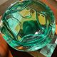 Murano bubble ashtray / pocket emptier in mint green
