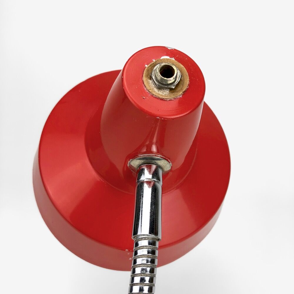 Red casserole lamp 70'S